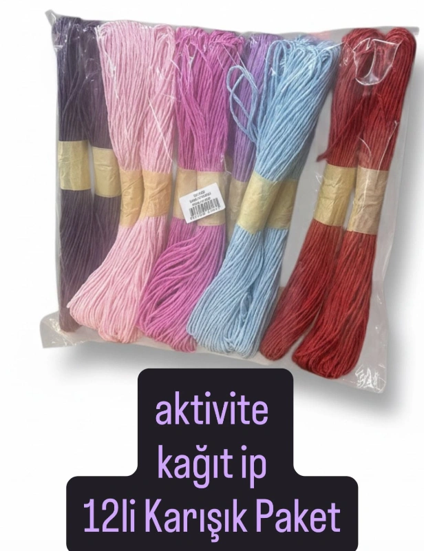 AKTİVİTE KAĞIT İP  / 12Lİ PAKET